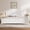 White, variant on Noble House Alver Queen Size Wooden Bed Frame with Classic Arched Headboard, Modern Timeless Design, White