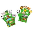 thumbnail image 2 of 2pcs animales sentí historias títeres de , títeres de mano de narración de bricolaje para niños animales juguetes de títeres para la reunión Tema del zoológico, 2 of 9