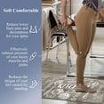 thumbnail image 5 of Findosom Anti Fatigue Kitchen Rug Floor Mats 2Piece Kitchen Runner Rug,Waterproof Non-slip 0.4" Thickness Cushioned Comfort Standing Mat Farmhouse Floor Carpet for Sink,Laundry,18"x30"+18"x47" Brown, 5 of 13