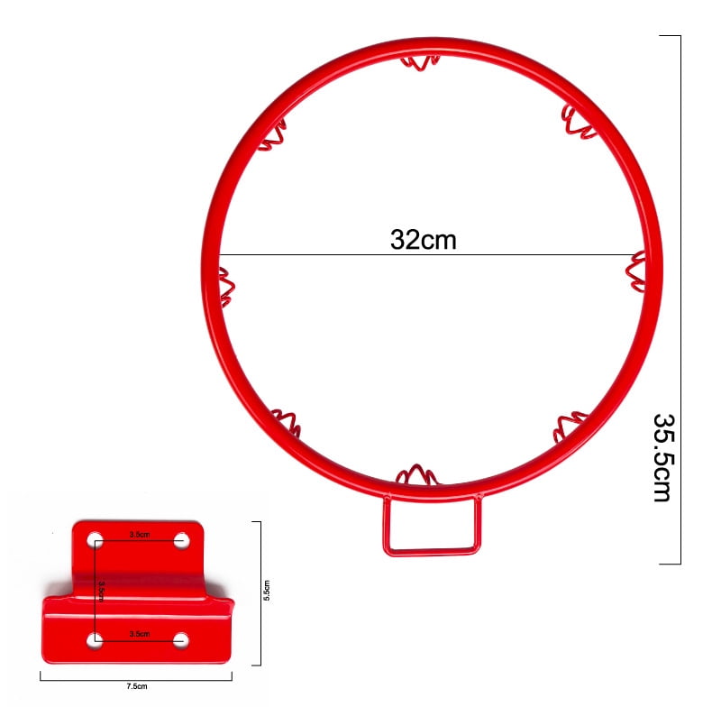 Basketball Hoop, Portable Basketball Hoop Outdoor Indoor for Kids/Teens/Youth,12.6 Inches in Diameter