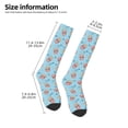 thumbnail image 5 of Fotbe I Am A Fan Popcorn print Women's Men's Novelty Crew Socks Cotton Socks Knee High Socks for Walking,Running,Nurses,Pregnancy, 5 of 9
