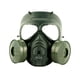 thumbnail image 1 of Máscara protectora para toda la cara, correa ajustable, máscara protectora para juegos Lente transparente verde, 1 of 7