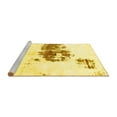 thumbnail image 2 of Ahgly Company Machine Washable Indoor Square Abstract Yellow Modern Area Rugs, 3' Square, 2 of 4