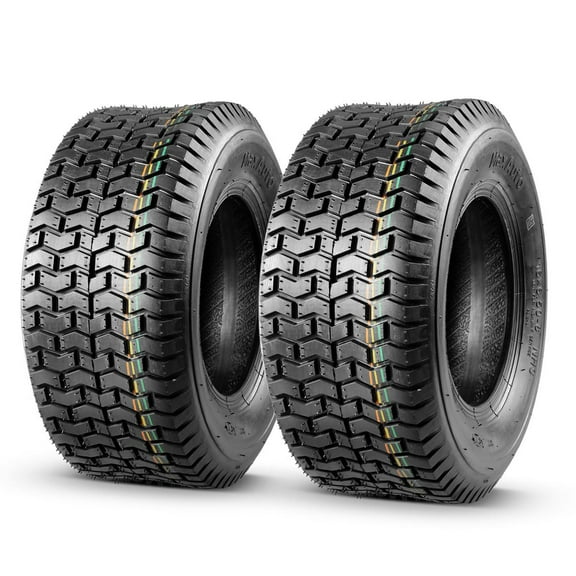 MaxAuto 16x6.50-8 Turf Tires for Lawn Tractor Lawn Mower Riding 4Ply Tubeless, Pack of 2