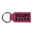 thumbnail image 3 of Keychain - Rectangle - Occams Razor - Leather, 3 of 4