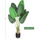 thumbnail image 3 of 48in artificial bird of paradise tree - faux palm & banana leaf plant con pot para indoor/outdoor home, oficina decor & housewarming gift, 3 of 6