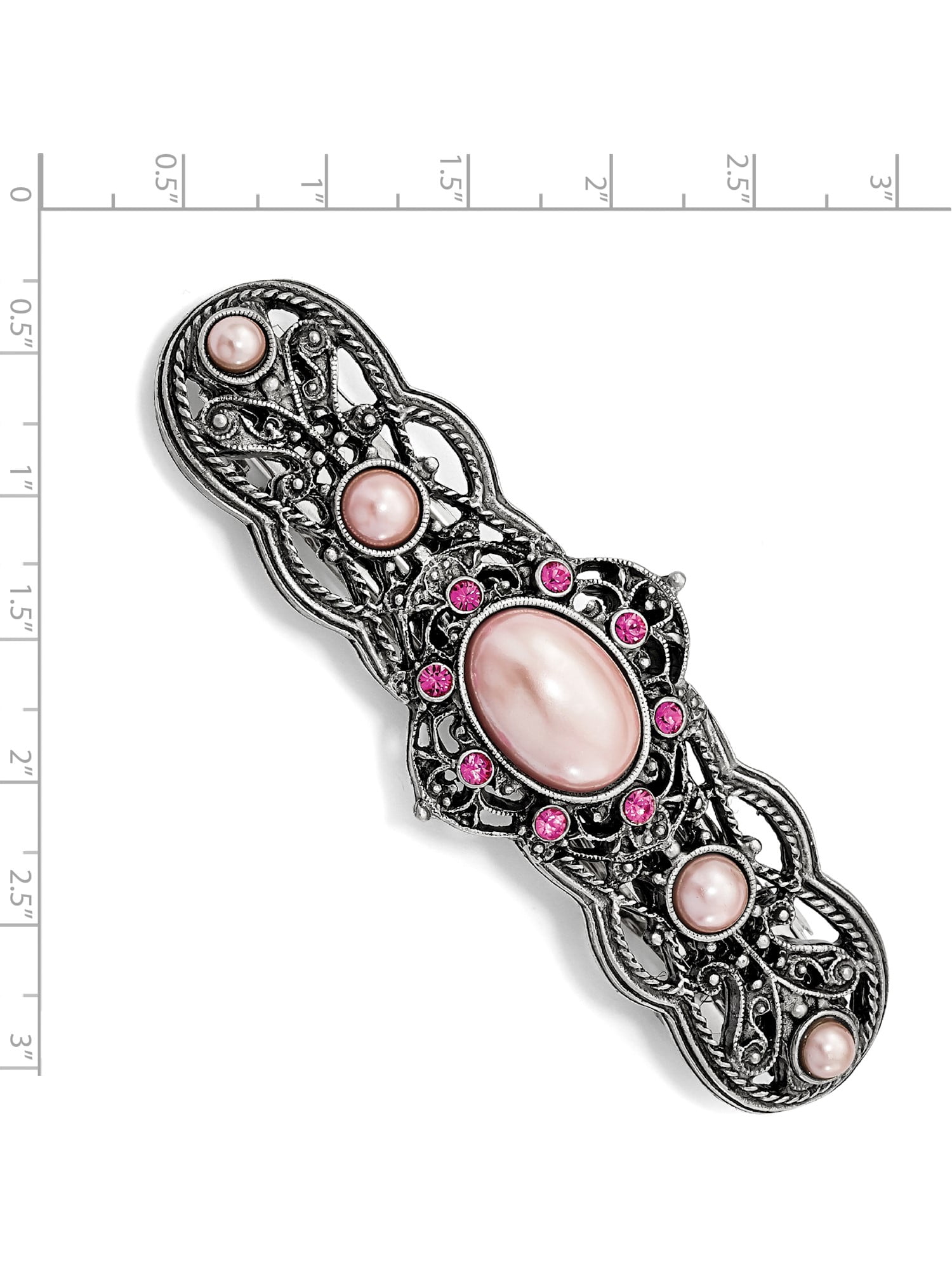 1 Flower charm antique silver tone F51