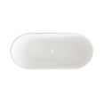 thumbnail image 6 of Elegant Kitchen & Bath BT30167GW-WHT 67 in. Bathtub, Glossy White with Polished White Trim, 6 of 8