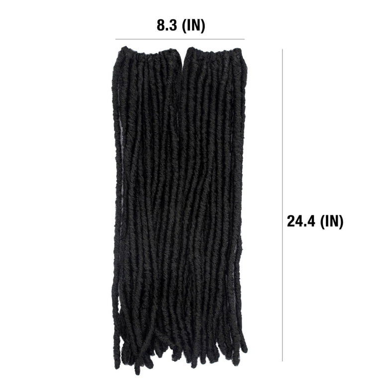 Darling Jozi Locs Crochet Hair 2X Pack, 18 inch, #1, Adult, Female