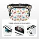 thumbnail image 5 of Fotbe Dinosaur Cangurera Cuadrada con Estampado de Doble Capa, Bolsa de Cintura Ajustable Mini para Hombres y Mujeres, 5 of 9