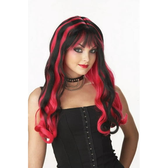 Sorcery Costume Wig - Red/black