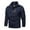 Blue, variant on Men'S Softshell Jacket Fleece Lined,Work Coat,Casual Solid Color Outdoor Trench Coat with Lapel Pocket Design