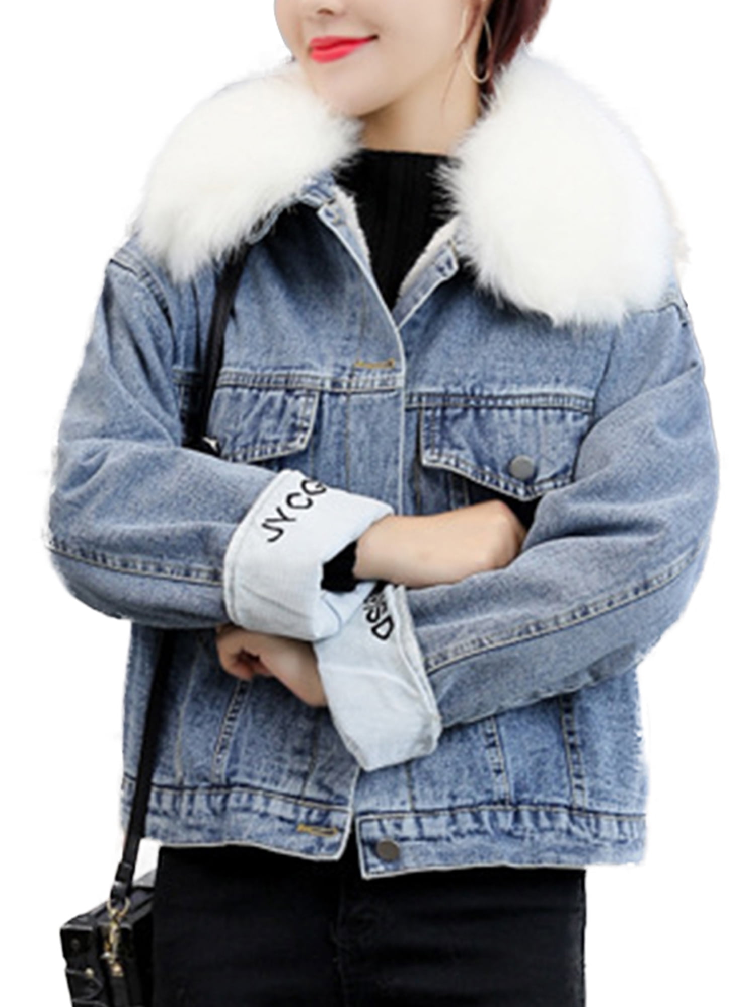 warm jean jacket womens