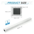 thumbnail image 2 of Uxcell Aluminum Square Tubing,0.75"x0.75"x10" Long 0.16" Wall Thick 6063 Aluminum Square Tube Seamless Structural Metal Profile Hardware for Construction DIY Home Decor Furniture 2pcs, 2 of 6