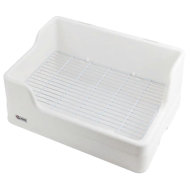 Pet Cage Toilet Bunny Litter Box Tray-shaped Bunny Toilet Rabbit Litter Box