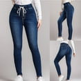 thumbnail image 2 of HXWCHs Women Daily Wear Denim Pants Fashion Denim Dress with Button Front and Casual Skirt Style for Summer Comfort L Blue, 2 of 8