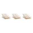 thumbnail image 1 of Thinsony Modern Wooden Rack Glasses Display Stand Holder Organizer 4 Layer 3Set, 1 of 6