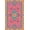 Pink, Pattern 10, variant on ODIKA 8'x10' Washable Area Rug Non-Shedding, Easy Care, Pink Turquoise Vibrant Floral Symphony Accents Elegant Symmetrical Design with Ornate for King Size Bedroom Under Bed, Master Suite