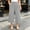 Gray, variant on Olyvenn Women's Plus Size Slub Linen Wide Leg Pants, High Elastic Waist, Summer Casual Long Trousers with Pockets Army Green L
