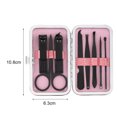 thumbnail image 3 of 8pcs kit de acero inoxidable pedicura manicura set uñas cortapijeras tijeras oreja selecci Abanopi Cortaúñas, 3 of 5