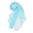 thumbnail image 2 of INSPIRE CHIC Women's Scarf Chiffon Silky Gradient Color Lightweight Long Wrap Shawl Light Blue, 2 of 7