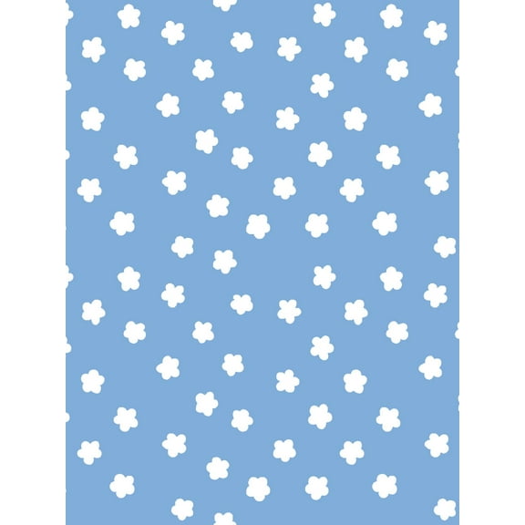 Daisy Removable Vinyl Wallpaper by Barbie - Denim