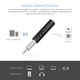 thumbnail image 3 of Universale 3.5Mm Kit De Coche Bluetooth 4.2 Audio De Música Auto Aux Streaming A2Dp Kit Con Micrófono Para Altavoz Auriculares Estéreo De Coche Soporte Control De Música Contestar/Finalizar Llamada Noticed EL013544-02, 3 of 5