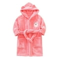 thumbnail image 3 of Girls Robe Pink Clothes Girls Long Sleeve Toddler Bath Robe Girls Outfits Size 5-6 Years, 3 of 3