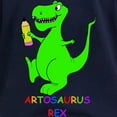 thumbnail image 3 of CafePress - Artosaurus Rex Women's Long Sleeve Dark T Shirt - Women's Long Sleeve Graphic Tee Casual Fit, 3 of 4