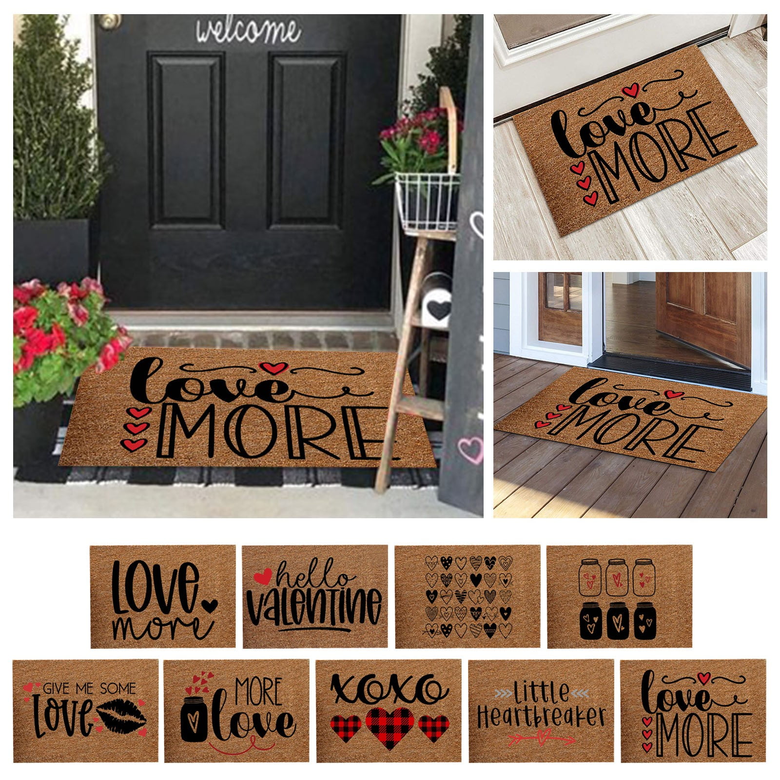 Hot On Sale Valentine's Day Floor Mats Holiday Mats Welcome Door Mats ...