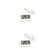 thumbnail image 4 of Inteprter Termómetro digital LCD Temperatura del clima Incubadora a prueba de agua Humedad Higrómetro Indicador Accesorios para exteriores Blanco 2Conjunto, 4 of 6