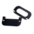 thumbnail image 4 of 2-pack Alloy Recessed Type Handle Flush Door Pull For Pocket Doors, Black Rustproof For Sliding Doors, Cabinets, Drawers, 4 of 5