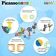 thumbnail image 5 of Marble Run Toy PicassoTiles PTG60 con 60 piezas de azulejos magnéticos, 5 of 7