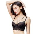 thumbnail image 3 of Varsbaby Women's Unlined Underwire Bra See Through Lace Thongs, 3 of 5