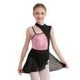 thumbnail image 2 of Sinleey Robe de Danse Ballet Lyrique Sans Manches pour Filles, Camisole Contemporaine avec Jupe Rose 12, 2 of 7