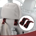 thumbnail image 3 of Unique Bargains 2 Pcs for Purses and Bags, Umbrella Etc Car Seat Headrest Hook Sturdy Car Seat Back Organizer Hooks Red ABS Rhinestone 2.56"x1.38", 3 of 7