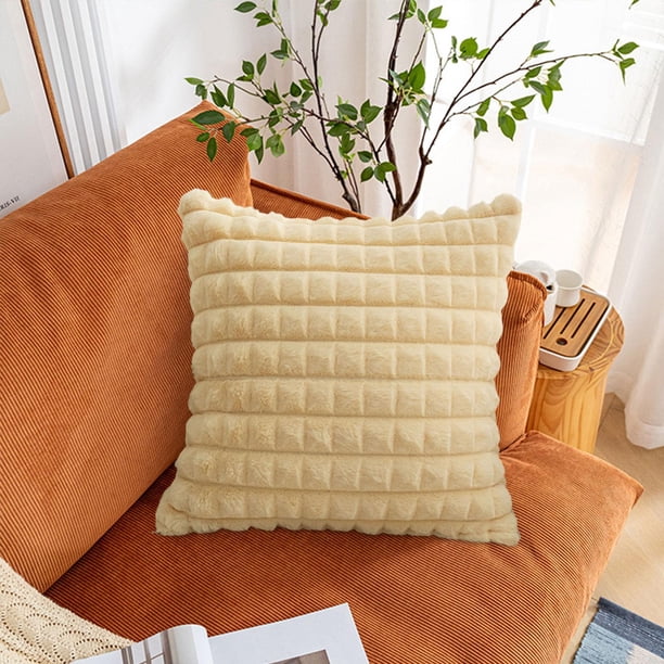 Funda de almohada Soledad Amarillo claro 45 cm x 45 cm