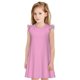 thumbnail image 1 of Fotbe Pink Vestido de Dormir para Niñas de 3 a 10 Años, Mangas Cortas, Estilo Princesa, Pijama Camisón con Mangas Voladas-Medium, 1 of 6