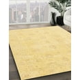 thumbnail image 2 of Ahgly Company Indoor Rectangle Abstract Chrome Gold Yellow Oriental Area Rugs, 7' x 10', 2 of 6