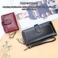 thumbnail image 2 of Cartera corta de piel sintética Minnieouse con cremallera gran capacidad bolsillo Azul, 2 of 6