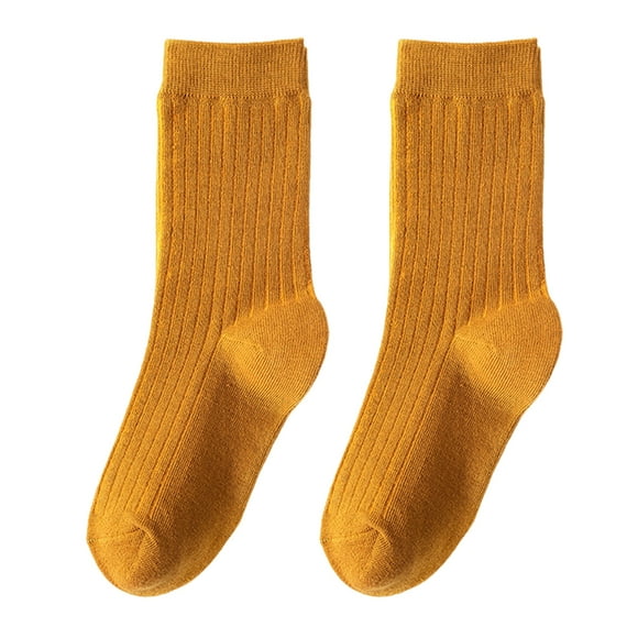 Chaussettes Mi-Mollet Unies pour Femmes Chaussettes Mi-Mollet pour Femmes Haute Élasticité Respirantes Absorbant la Sueur Bas Doux Bottillon Uni pour l'Automne pour Femmes