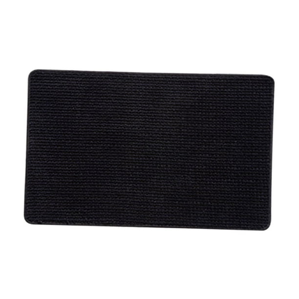 Felpudo absorbente para baño, de perfil bajo, decorativo, para entrada Negro y L