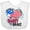 AA-White, variant on Inktastic Home of the Free Because My Daddy is Brave Boys or Girls Baby Bib