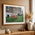 thumbnail image 5 of Red Bench, Governors Island - Manhattan New York Photography Architecture Unframed Wall Art Print 40 x 60 inches, 5 of 7
