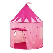 Princess Castle Play Tent with Glow in the Dark Stars, Conveniently folds in to a carrying case, Kids will enjoy this Foldable Pop Up pink play tent/house toy for Indoor & Outdoor Use (Pink Stars)