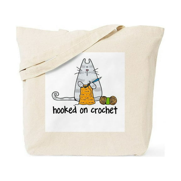 CafePress - Hooked On Crochet II Tote Bag - Unisex Canvas Tote Bag, Beige, 1-Piece