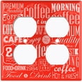 thumbnail image 4 of Metal Light Switch Plate Cover Cafe Diner Coffee Sign Red COF037, 4 of 13