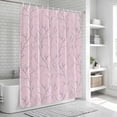 thumbnail image 6 of Pink Branches Shower Curtain, Waterproof Shower Curtains for Bathroom, Vintage Art Farmhouse Washable Fabric Bathtub Curtain Set Bath Decor with 12 Hooks Standard 72"x72", 6 of 8