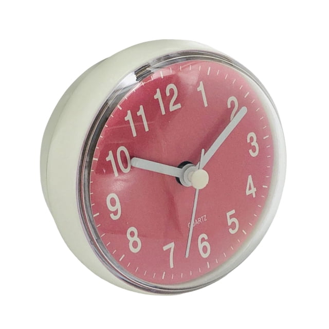 Reloj de pared colgante antivaho impermeable Colco Rosado
