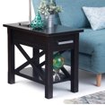 thumbnail image 2 of Simpli Home Kitchener Solid Wood Narrow End Table with Drawer in Hickory Brown, 2 of 3